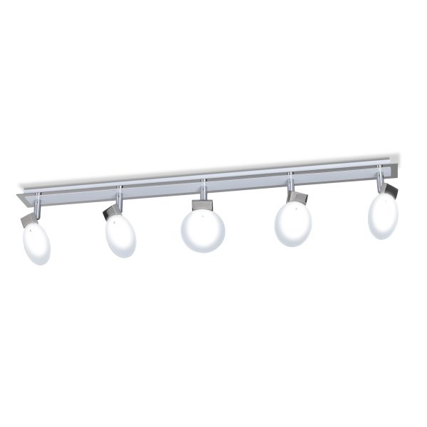 Misterio Plafon Lineal 5 luces blanco cromo de Led