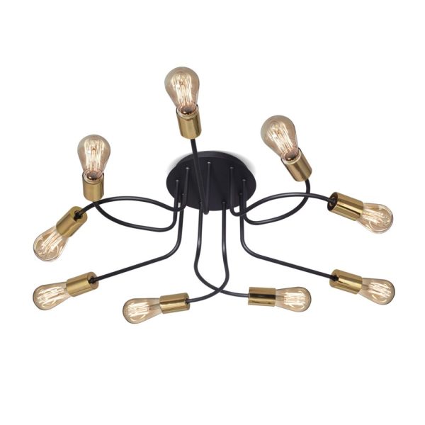 Vintage Plafon 9 luces apto para led