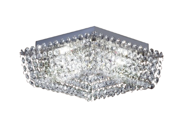 Plafon Patagonia 4 luces Strass
