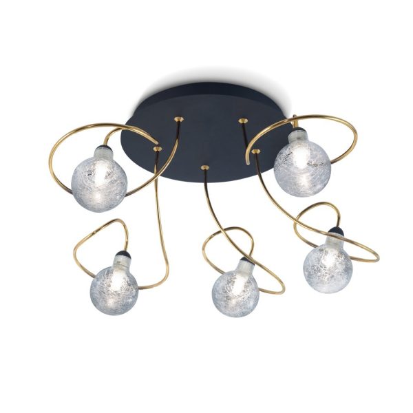 Luciana Plafon 5 luces incluye lamparas de led