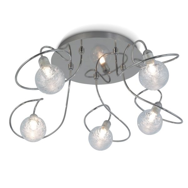 Luciana Plafon 5 luces incluye lamparas de led