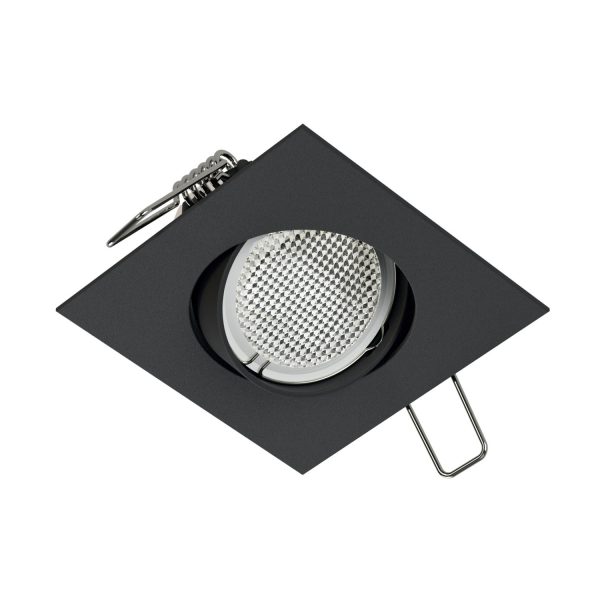 18525 Embutido de Negro Cuadrado para lampara de led