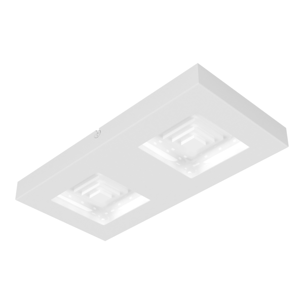 Plafon  2 luces Ferreros Blanco de led